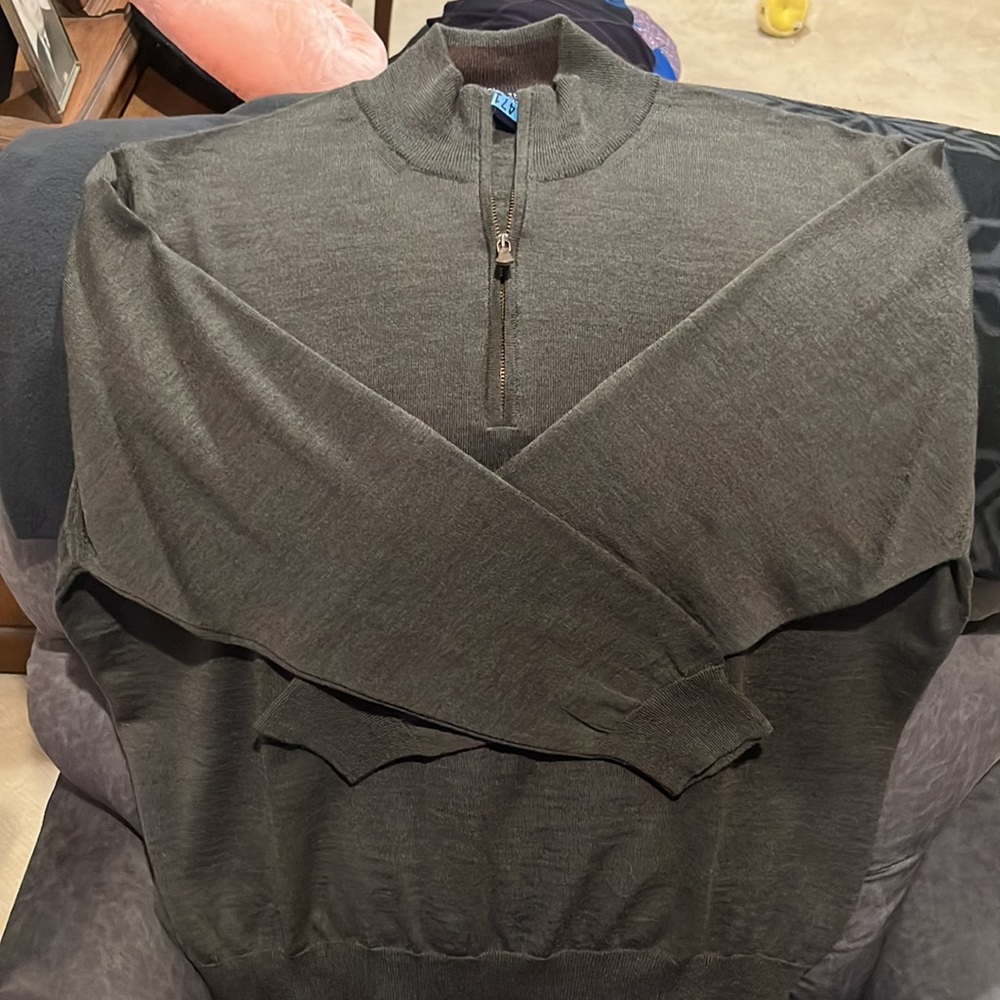 🤩Host Pick🥳 XXL Grant Thomas Olive Merino Wool Sweater - Picture 2 of 4